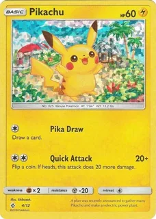 Pikachu 004/12