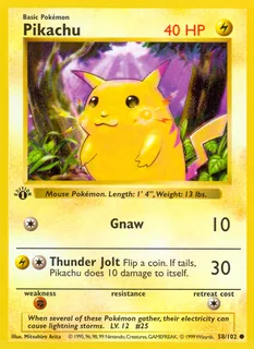 Pikachu 058/102
