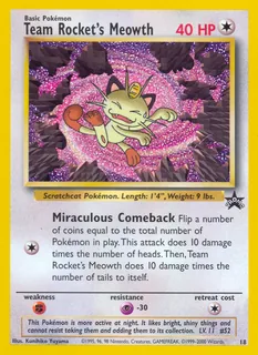 Team Rocket's Meowth 018/53