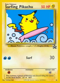 Surfing Pikachu 028/53