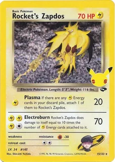 Rocket's Zapdos 015/25