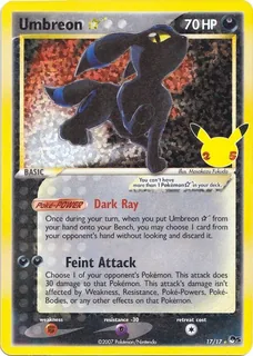 Umbreon Star 017/25