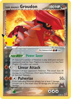 Team Magma's Groudon 009/25