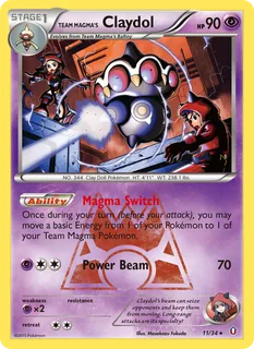 Team Magma's Claydol 011/34