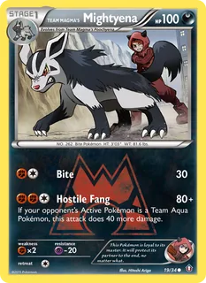 Team Magma's Mightyena 019/34