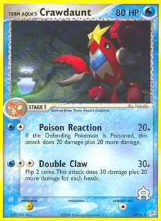 Team Aqua's Crawdaunt 014/95