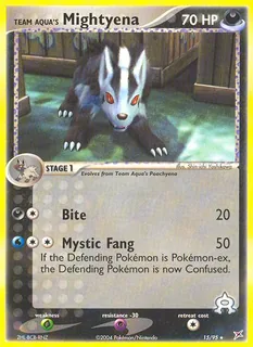 Team Aqua's Mightyena 015/95