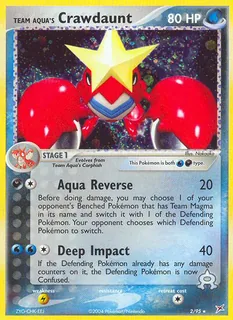 Team Aqua's Crawdaunt 002/95