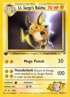 Lt. Surge's Raichu 028/132