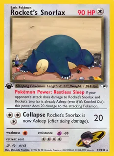 Rocket's Snorlax 033/132