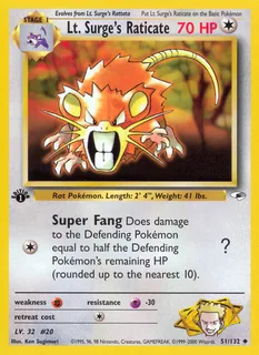 Lt. Surge's Raticate 051/132