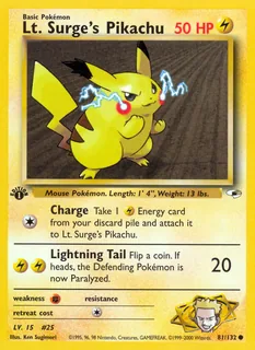 Lt. Surge's Pikachu 081/132