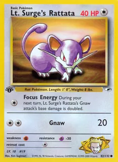 Lt. Surge's Rattata 082/132