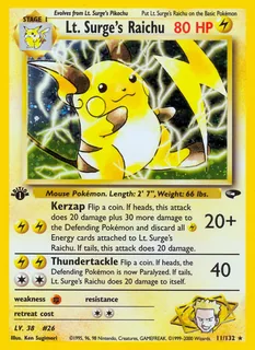 Lt. Surge's Raichu 011/132