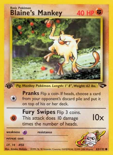 Blaine's Mankey 063/132