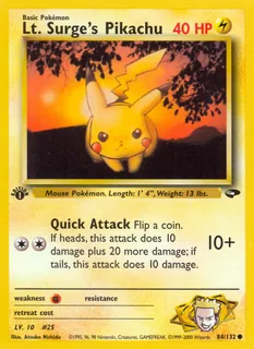 Lt. Surge's Pikachu 084/132