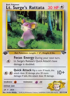 Lt. Surge's Rattata 085/132
