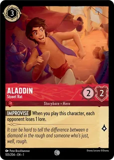 Aladdin - Street Rat 105/204/204