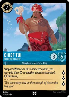 Chief Tui - Respected Leader 143/204/204
