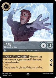 Hans - Thirteenth in Line 180/204/204