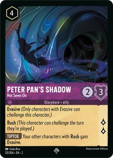 Peter Pan's Shadow - Not Sewn On 55/204/204