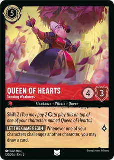 Queen of Hearts - Sensing Weakness 120/204/204