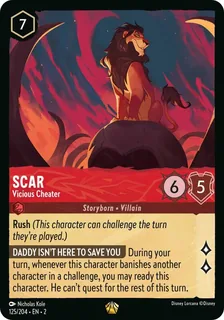 Scar - Vicious Cheater 125/204/204
