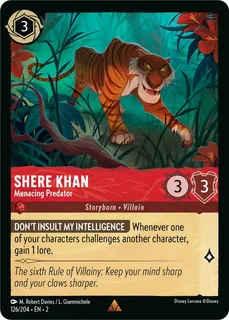 Shere Khan - Menacing Predator 126/204/204