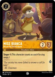 Miss Bianca - Rescue Aid Society Agent 10/204/204