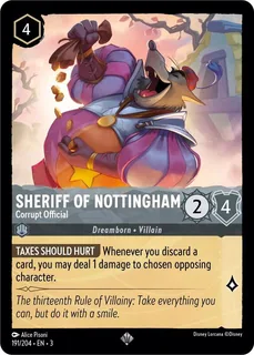 Sheriff of Nottingham - Corrupt Official 191/204/204