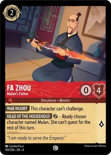 Fa Zhou - Mulan's Father 105/204/204