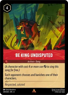 Be King Undisputed 129/204/204