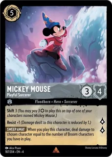 Mickey Mouse - Playful Sorcerer 187/204/204