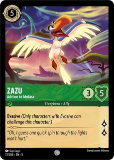 Zazu - Advisor to Mufasa 72/204/204