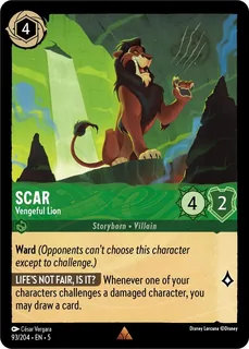 Scar - Vengeful Lion 93/204/204
