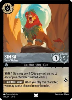 Simba - Son of Mufasa 192/204/204