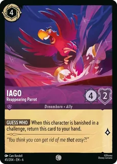 Iago - Reappearing Parrot 45/204/204