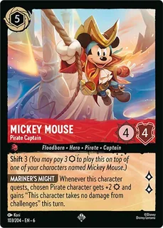 Mickey Mouse - Pirate Captain 103/204/204