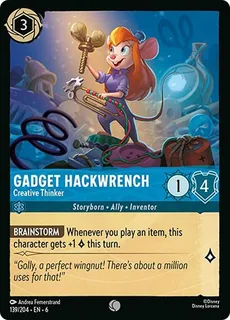 Gadget Hackwrench - Creative Thinker 139/204/204