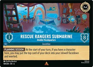 Rescue Rangers Submarine - Mobile Headquarters 169/204/204