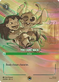 You Came Back 213/204/204