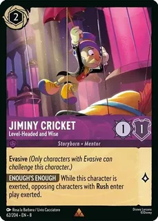 Jiminy Cricket - Level-Headed and Wise 62/204/204