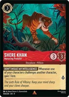 Shere Khan - Menacing Predator 104/204/204