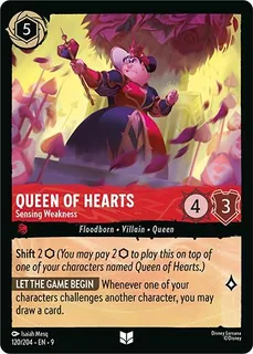 Queen of Hearts - Sensing Weakness 120/204/204