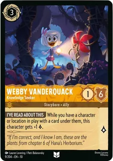 Webby Vanderquack - Knowledge Seeker 9/204/204