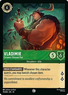 Vladimir - Ceramic Unicorn Fan 75/204/204