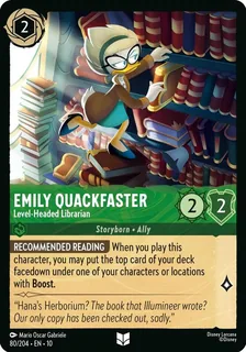 Emily Quackfaster - Level-Headed Librarian 80/204/204