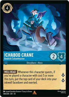 Ichabod Crane - Bookish Schoolmaster 148/204/204