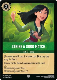 Strike a Good Match 94/204/204