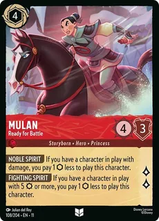 Mulan - Ready for Battle 108/204/204
